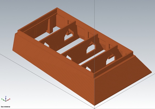 Concrete Mold shown in Thermwood LSAM Print 3D Software