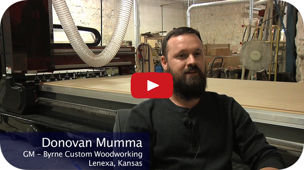 Donovan Mumma of Byrne Custom Woodworking on their new Cut Ready Cut Center