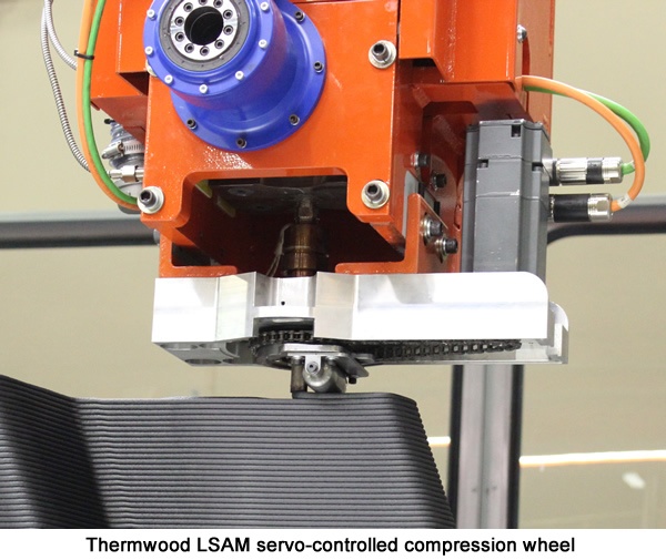 Thermwood LSAM Servo-Controlled Compression Wheel