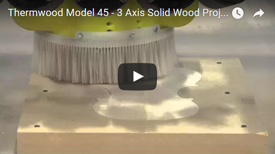 Thermwood Model 45 machining a variety of solid wood projects
