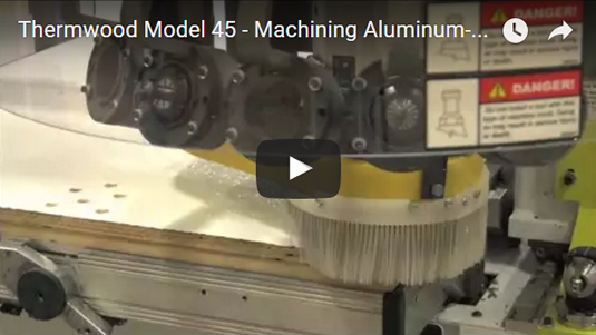 Thermwood Model 45 machining aluminum skinned plywood